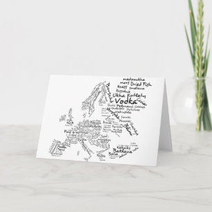 Carte alimentaire de l'Europe
