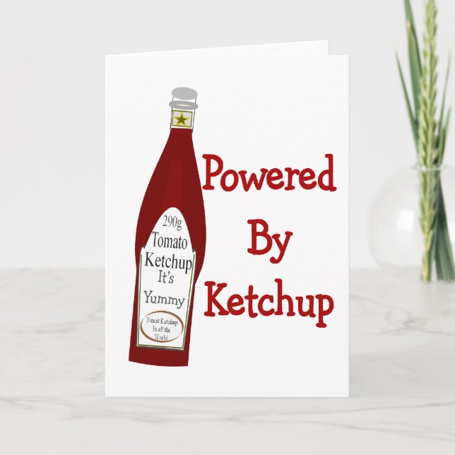 Carte Alimenté Par Ketchup (Devant)