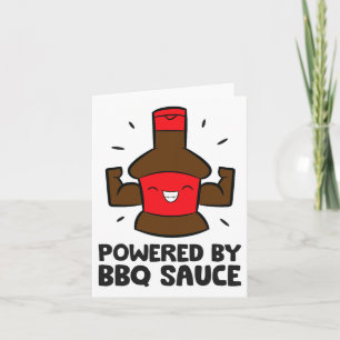 Carte Alimenté Par Sauce Barbecue Amusante Sauce Byrbecu
