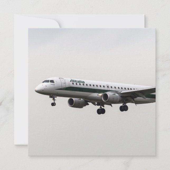 Carte Alitalia Embraer 190 (Devant)