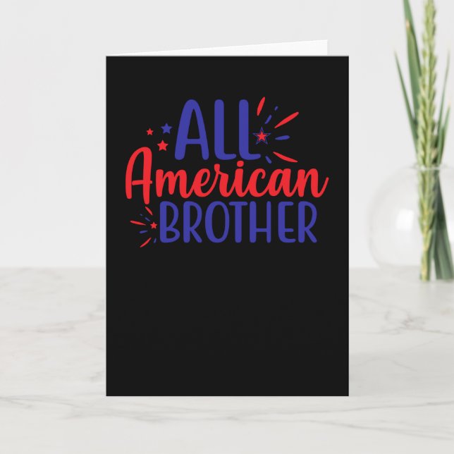 Carte All American Brother (Devant)