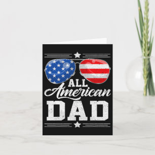 Carte All American Dad 4 juillet Fête des pères Sungles 