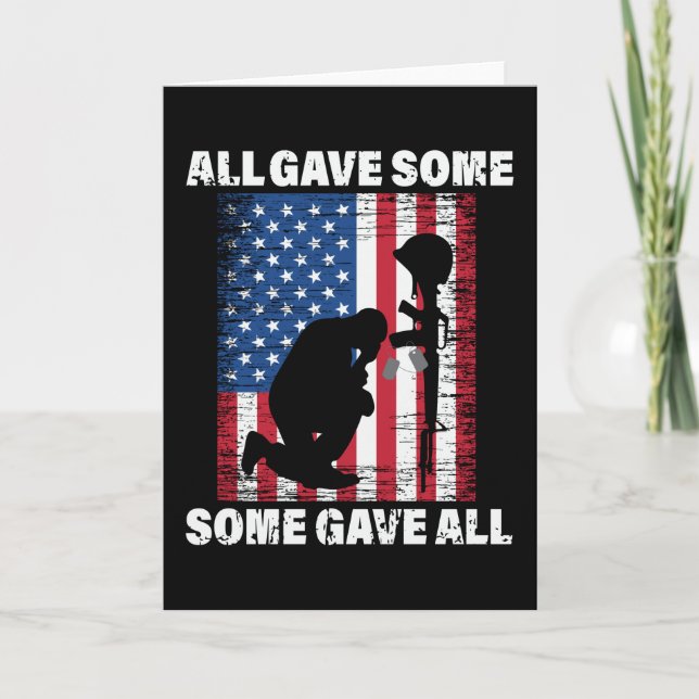 Carte All Gave Some , Some Gave All - USA Army (Devant)