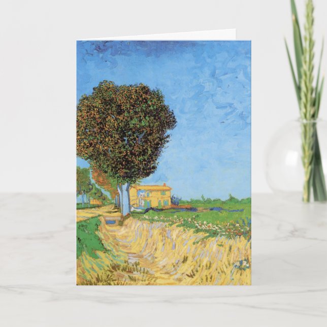Carte Allée près d'Arles par Vincent van Gogh (Devant)