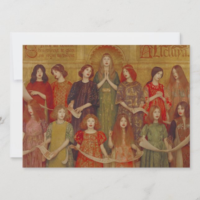 Carte Alleluia (par Thomas Cooper Gotch) (Devant)