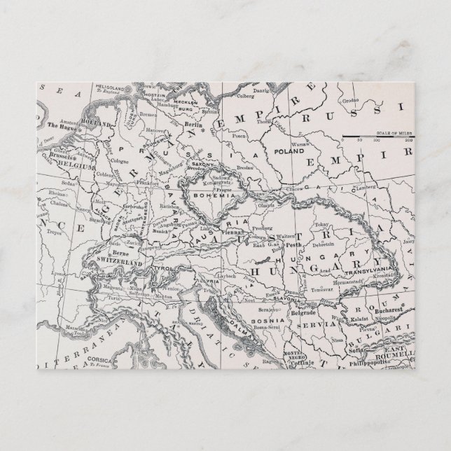 CARTE : ALLEMAGNE ET AUTRICHE (Devant)