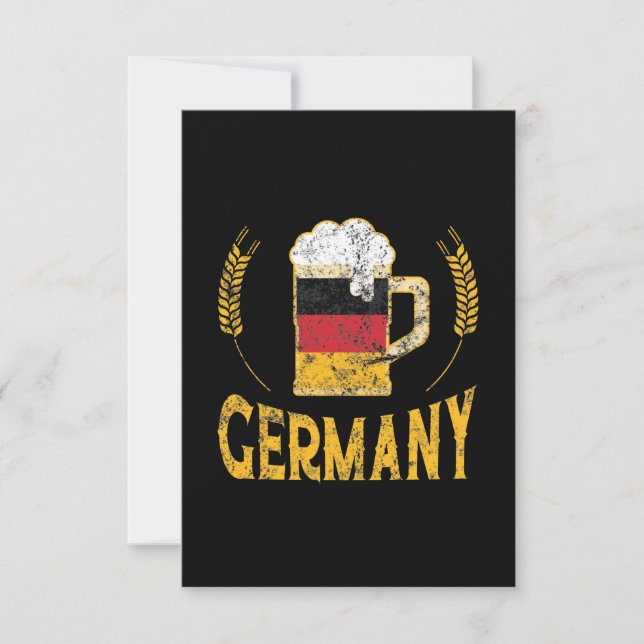 Carte Allemagne Fierté drapeau allemand Lover de bière O (Devant)