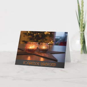 Carte Allemand Romantique Joyeux voeux de Noël