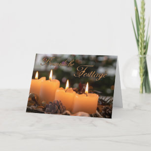 Carte Allemand Romantique Joyeux voeux de Noël