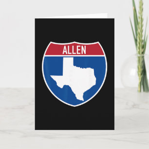 Carte Allen Texas Tx Autoroute Souvenir de Vacances