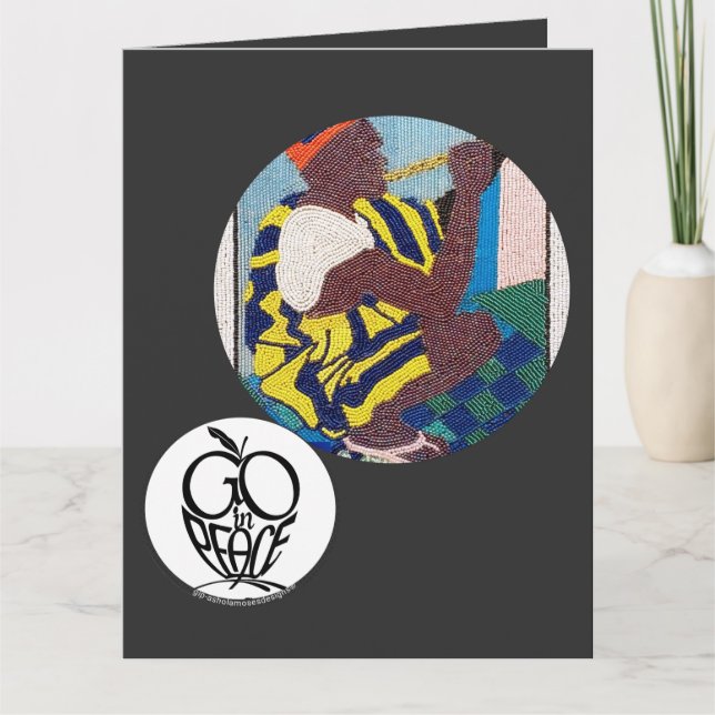 Carte Aller en paix Fluits Jouer...Carte de voeux pliée (Devant)