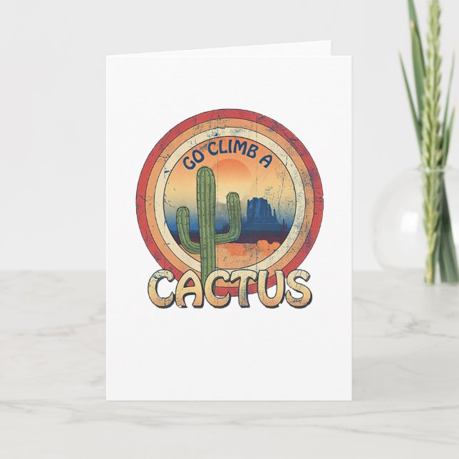Carte Aller grimper un cactus (Devant)
