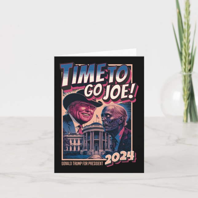 Carte Aller Joe Funny Pro Trump 2024 (Devant)