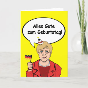 Carte Alles Gute zum Geburtstag - Anniversaire d'Angela 