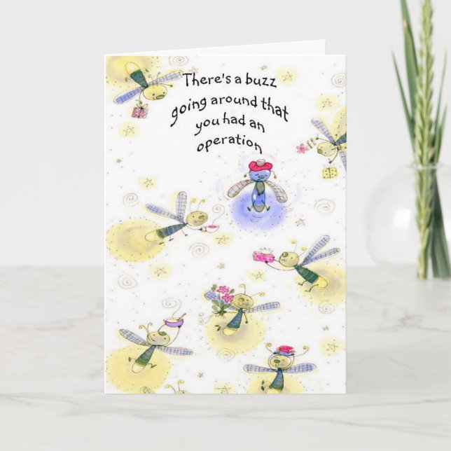 Carte Allez bien Buzz autour de vous avez eu une opérati (Devant)
