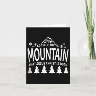 Carte Allez dire sur la montagne que Jésus-Christ est né
