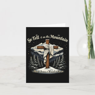 Carte Allez dire sur la montagne que Jésus-Christ est né