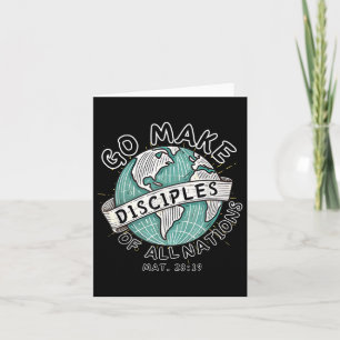 Carte Allez Faire Disciples De Toutes Les Nations Retro