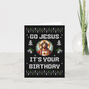 Carte Allez Jésus C'est ton anniversaire Drôle Mauvais N