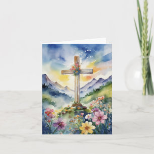 Carte Allez le dire sur la montagne, Christian Note Card
