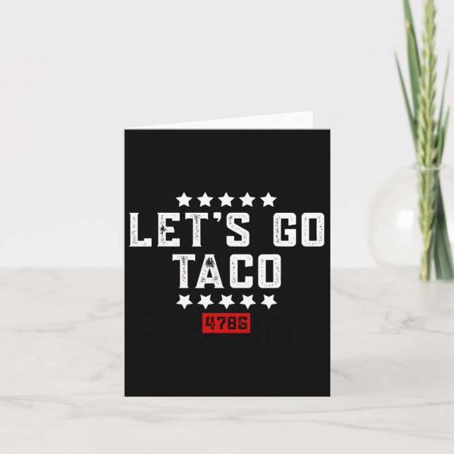 Carte Allez Taco &# ; (Devant)