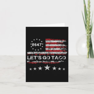 Carte Allez Taco 8647 Us Drapeau 86 47 Hommes Femmes 2