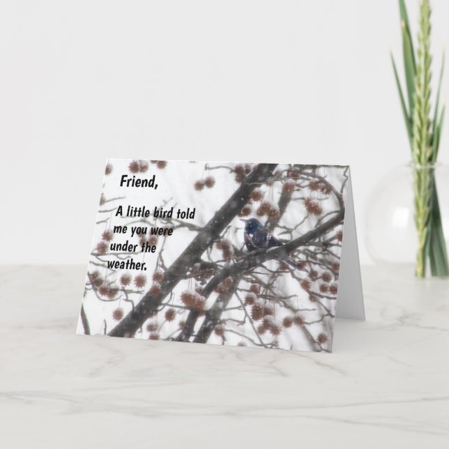 Carte Allez, un petit oiseau m'a dit que vous étiez sous (Devant)