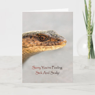 Carte Allez-Vous Bien Bientôt, Lizard, Désolé D'Être Mal