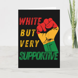 Carte Allié blanc mais solidaire Juneteenth Histoire noi