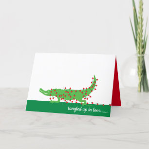 Carte Alligator Love Valentine Card