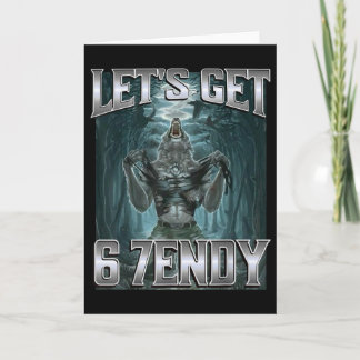 Carte Allons 6 7endy Loup Alpha Mème Drôle Humour 