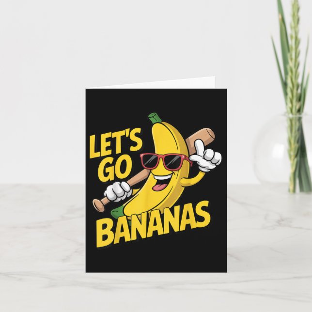 Carte Allons Bananes Amusing Amateur de Banane  (Devant)
