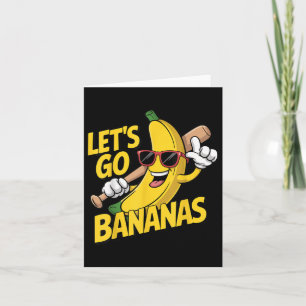 Carte Allons Bananes Amusing Amateur de Banane