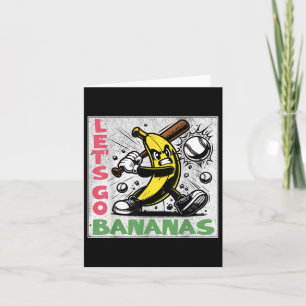 Carte Allons Bananes Drôle Banane Jeunes Garçons Filles