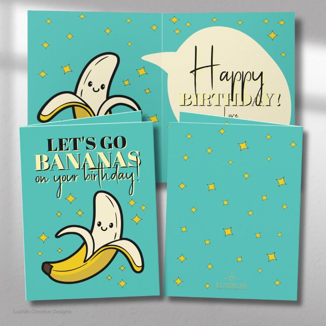 Carte Allons Bananes – Joyeux Anniversaire (Créateur téléchargé)