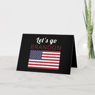 Carte Allons Brandon, American Flag