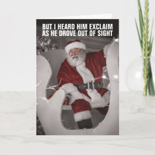 CARTE ALLONS BRANDON FUNNY SANTA CLAUS CHRISTMAS