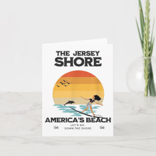 Carte Allons Descendre Au Rivage À New Jersey Beach Usa