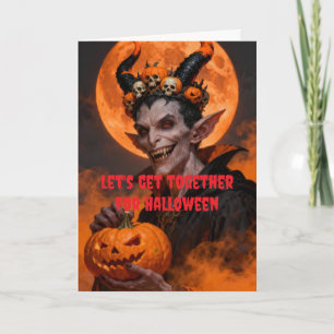 Carte Allons ensemble pour Halloween.