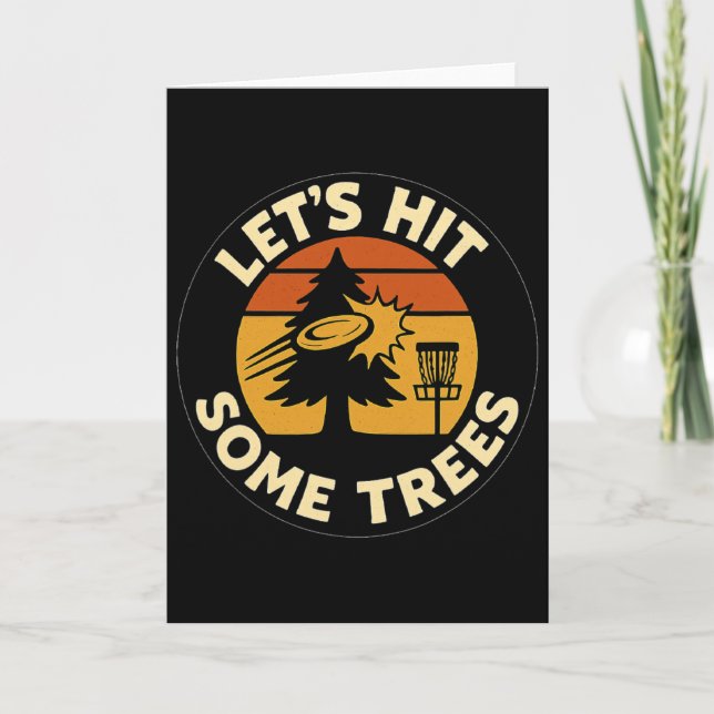 Carte Allons Frapper Quelques Arbres Golf Disc Golf Couc (Devant)