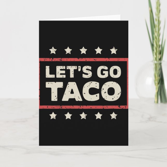 Carte Allons manger des tacos  (Devant)