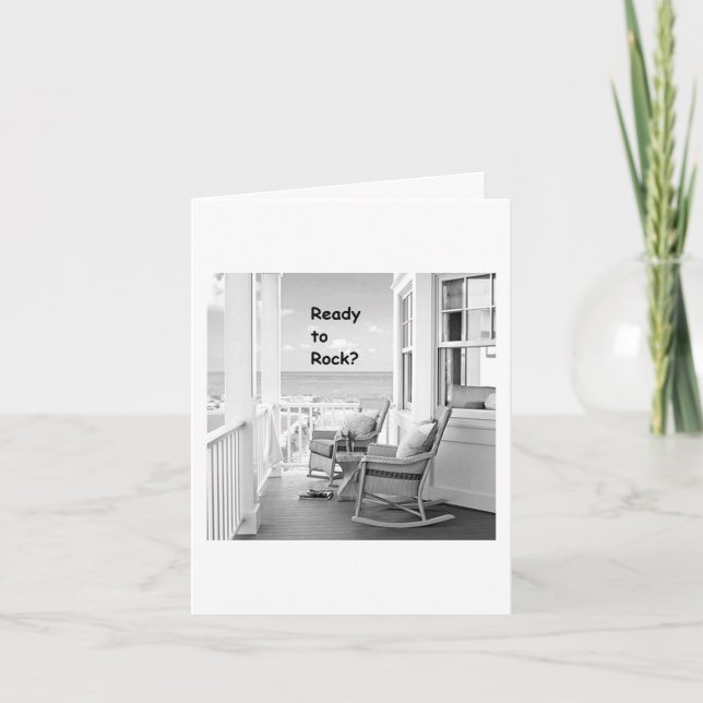 CARTE ALLONS-NOUS "ROCK OU ROLL" À L'ANNIVERSAIRE DE "NO (Devant)