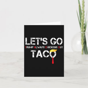 Carte Allons Taco Drôle Laisser Taco Chemises Hommes Fem