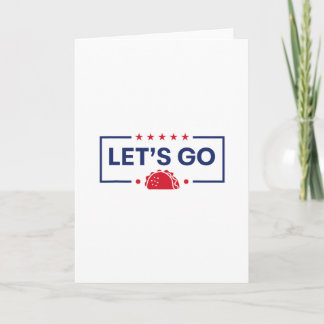 Carte Allons Taco Drôle Trump