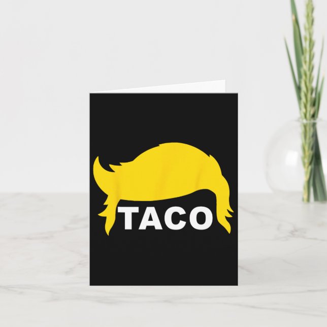 Carte Allons Taco Funny Taco Cheveux (Devant)