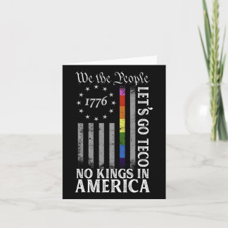 Carte Allons Teco Pas de rois en Amérique depuis 1776 An