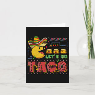 Carte Allons-y Taco Drôle Trump toujours poulets dehors 