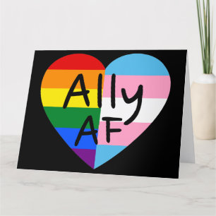 Carte Ally AF III - LGBTQ Flag Gay Trans Queer Pride