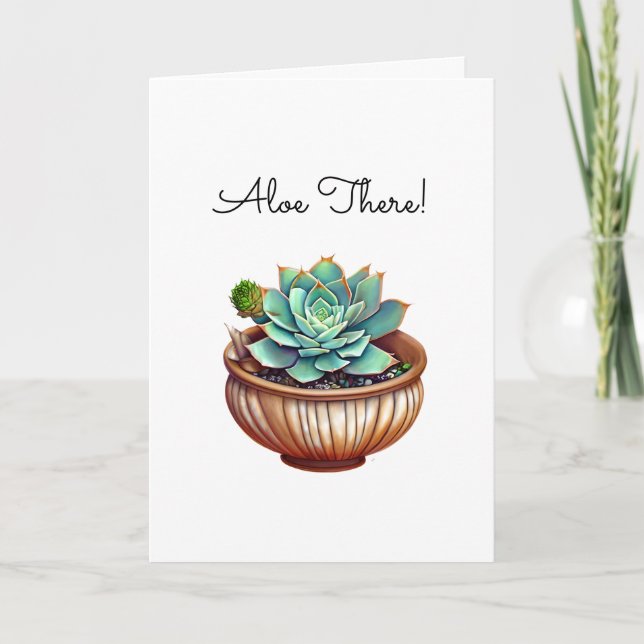 Carte Aloe Là ! Aloe Vera Plante (Devant)
