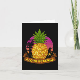 Carte Aloha Beach Hawaii Pineappy State Lovers Hawaii